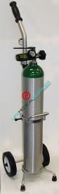 MRI compatible oxygen kit, cylinder type E, regulator 0-25lpm-0